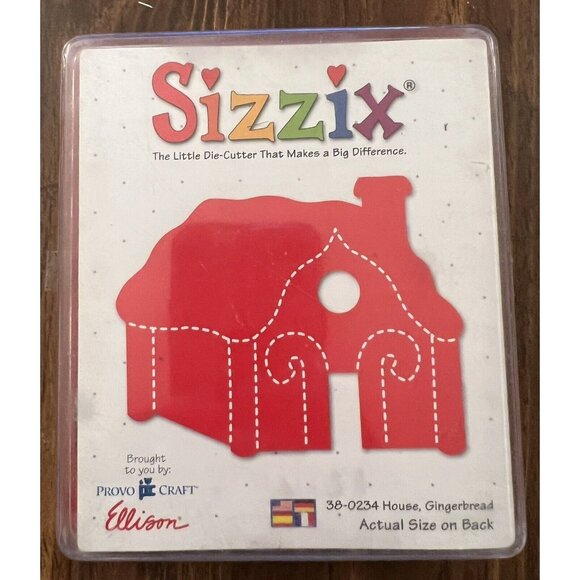 Sizzix Gingerbread House Large Die w/Protective Case - Picture 1 of 1